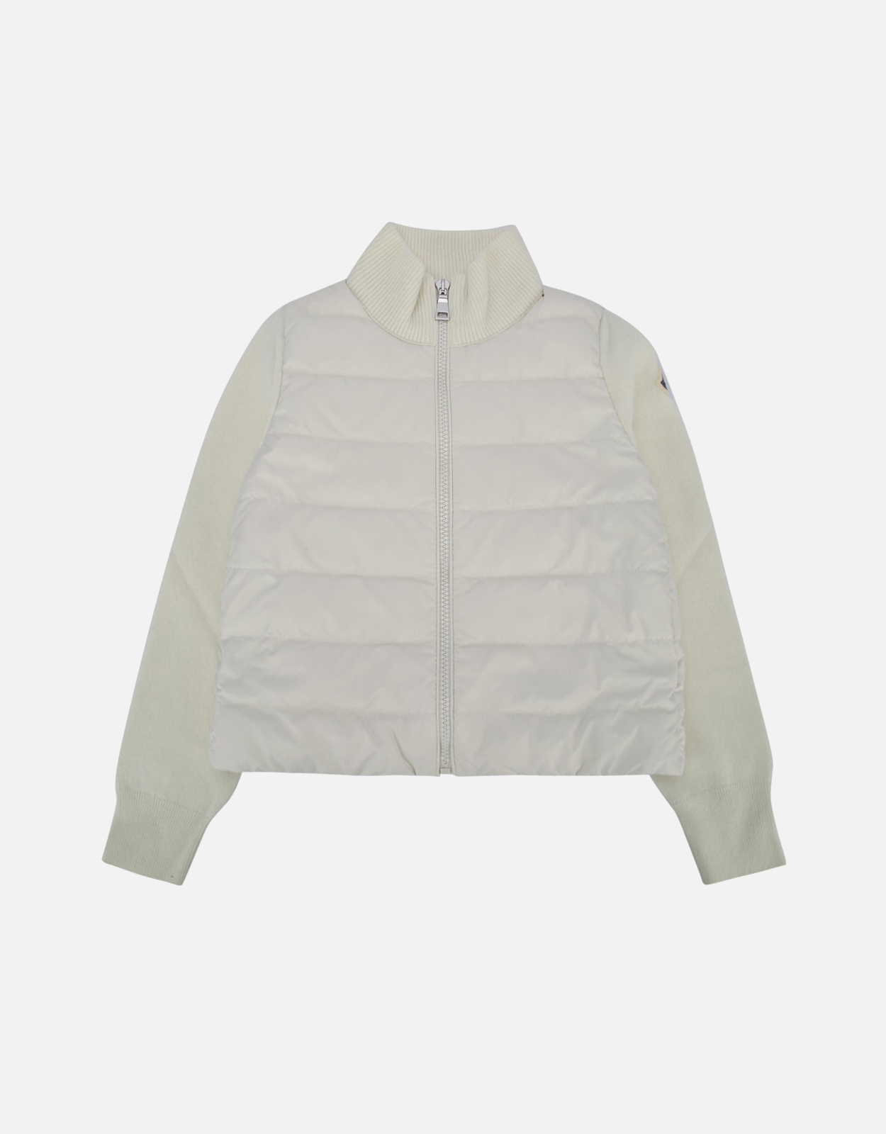 Moncler Kids パッド入りメリノウールジップアップカーディガン