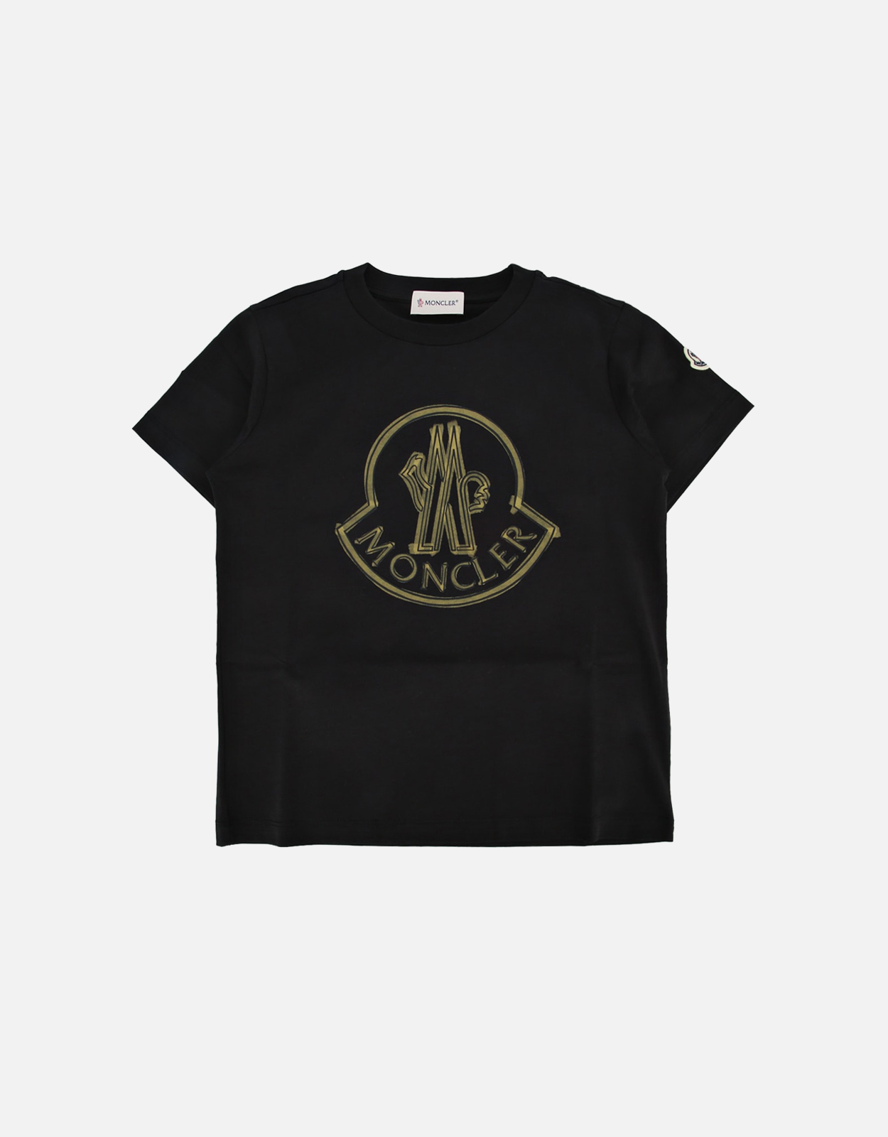 Moncler Kids キッズ スクライブ ロゴ コットン Tシャツ (すべての新品