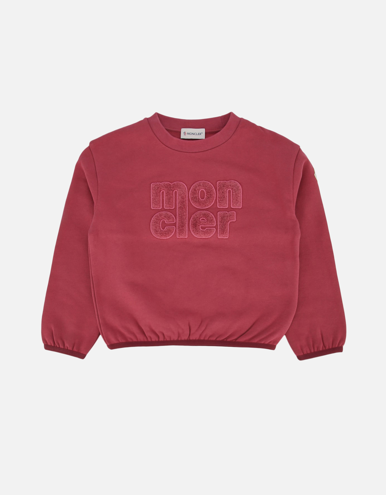 Moncler Kids テディロゴコットンスウェットシャツ (すべての新品