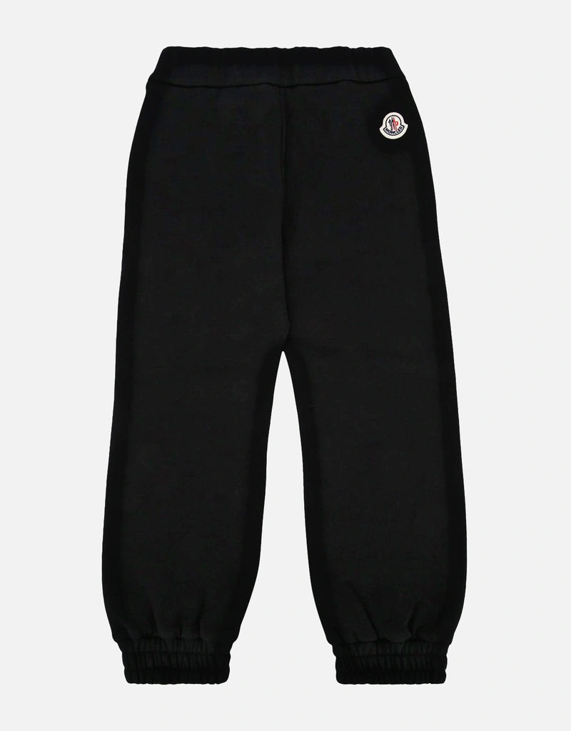 【ほぼ未使用】モンクレール キッズ　130㎝　ポケット付き　スウェットパンツ 訳アリ◎未使用】MONCLER Kids ロゴ入り スウェットパンツ Yahoo