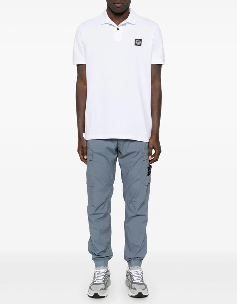 Stone Island メンズ ストレッチコットン ポロシャツ (すべての新品