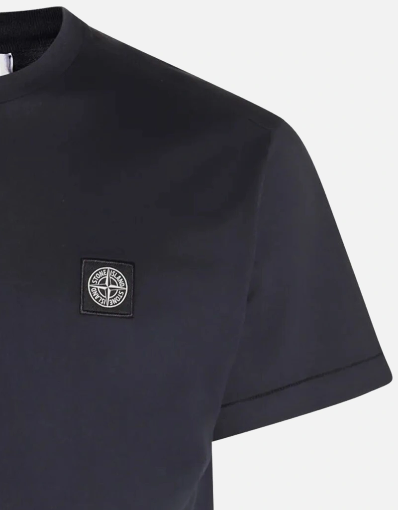 STONE  / Fissato/コンパスパッチ/珍カラー/Tシャツ/L/コットン/BLU/751523742// Stone Island メンズコットンジャージースリムフィットTシャツコンパス