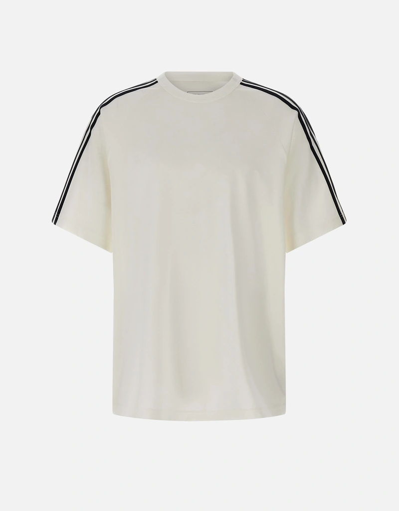 Y-3 Short Sleeve Tee Lyocell Nylon Wool Blend 3-Stripes T-Shirt