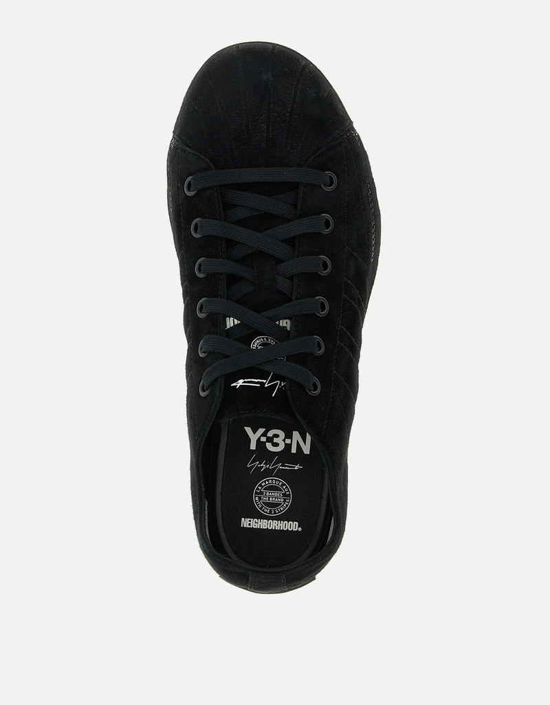 Y-3 Unisex NBHD Nizzastar LO Calfskin Leather Sneakers () IFCHIC.COM