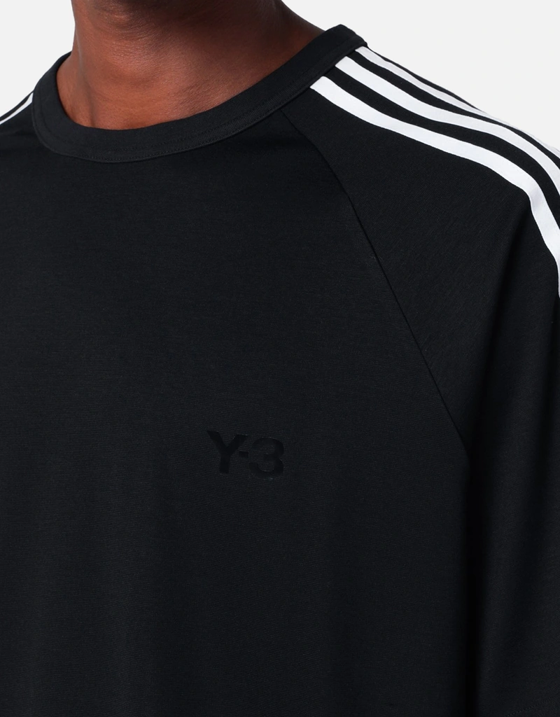 Y-3 メンズ ブラック コットン Tシャツ (アパレル,シャツ) IFCHIC.COM