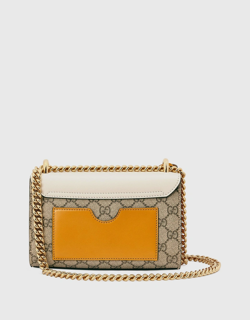 Gucci Padlock GG Supreme Leather Canvas Small Shoulder Bag