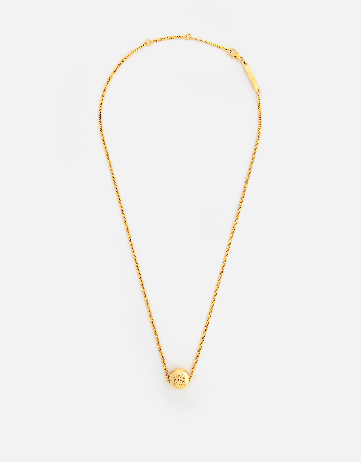 LOEWE Loewe Anagram Pebble Sterling Silver Necklace　ロエベ アナグラム ペブル スターリングシルバー ネックレス