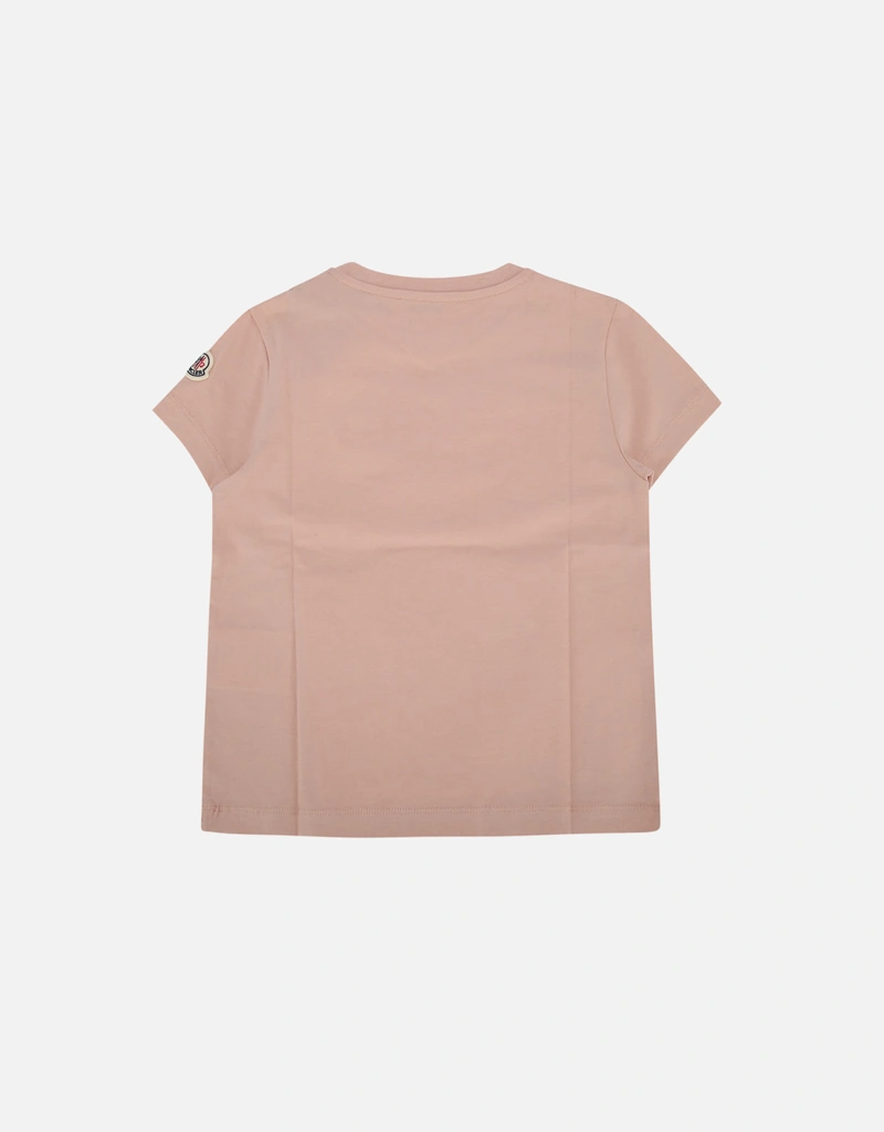 Moncler Kids 刺繍ロゴコットンTシャツ (すべての新品) IFCHIC.COM