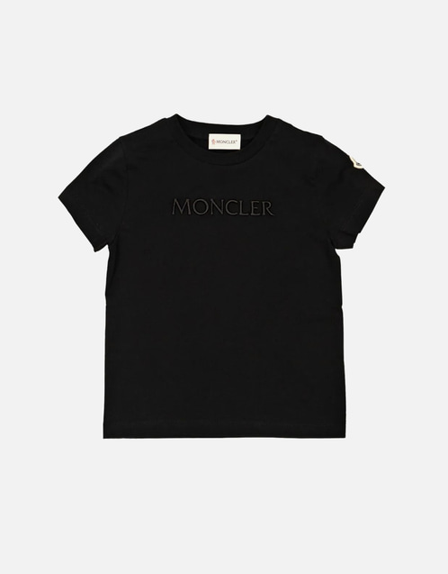 トップス MONCLER XS BLACK Moncler Kids コットンTシャツ (すべての新品) IFCHIC.COM