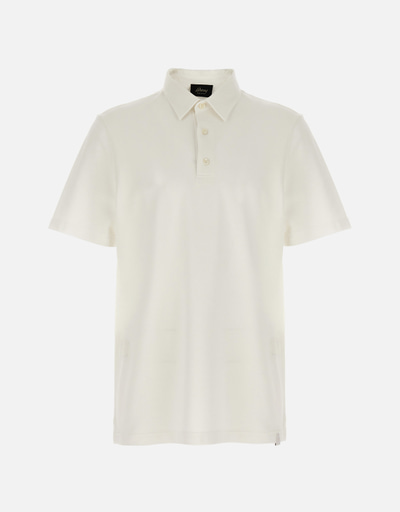 Brioni ブリオーニ 長袖ポロシャツ M オフホワイト イタリア製 コットン Brioni ポロシャツ | トップス＆Tシャツ 新作・セール | IFCHIC