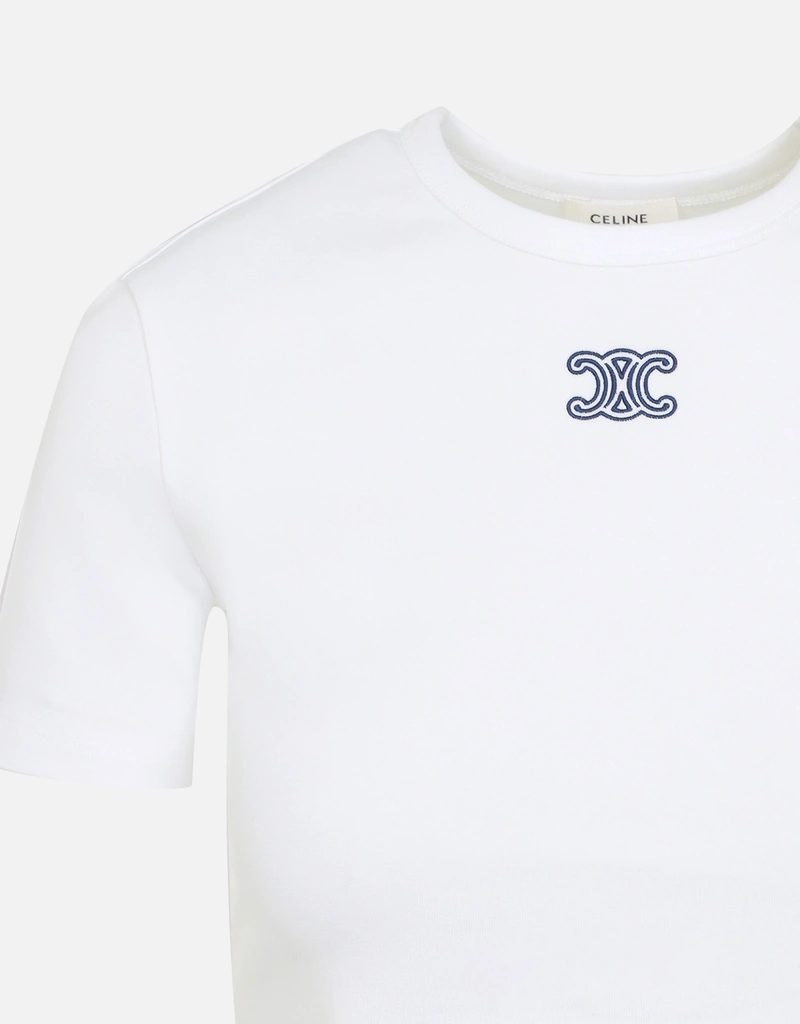 Celine TriompheコットンジャージーTシャツ (すべての新品) IFCHIC.COM