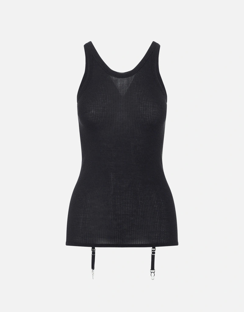 LEMAIRE Fine Merino Wool Seamless Tank Top With Suspenders (All