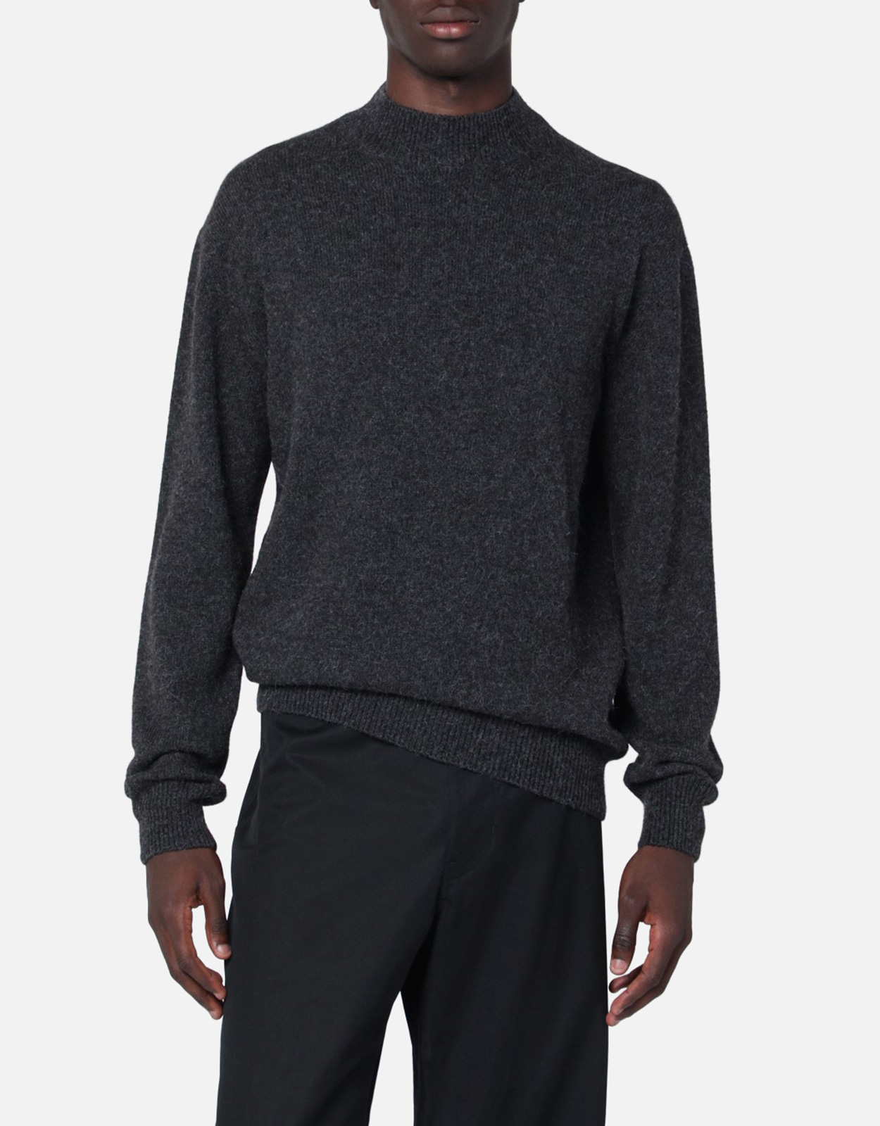 Lemaire LEMAIRE Brown sweater in alpaca blend - S　LEMAIRE アルパカ混紡ブラウンセーター - S