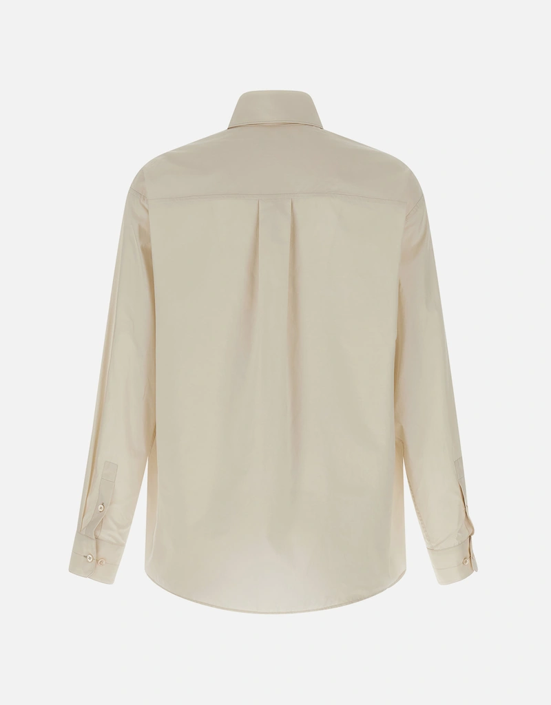 LEMAIRE メンズウォッシュドコットンシルクレギュラーシャツ (すべての