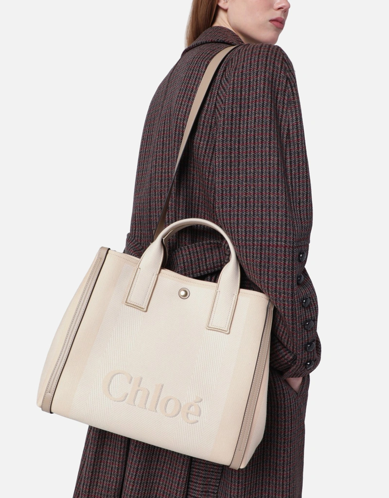 Chloé キャンバス素材のキャリートートバッグ (すべての新品) IFCHIC.COM