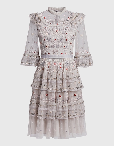 Eden Embroidered Mini Dress