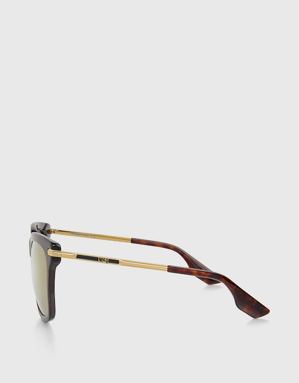 Alexander McQueen Mirrored Square Sunglasses 
