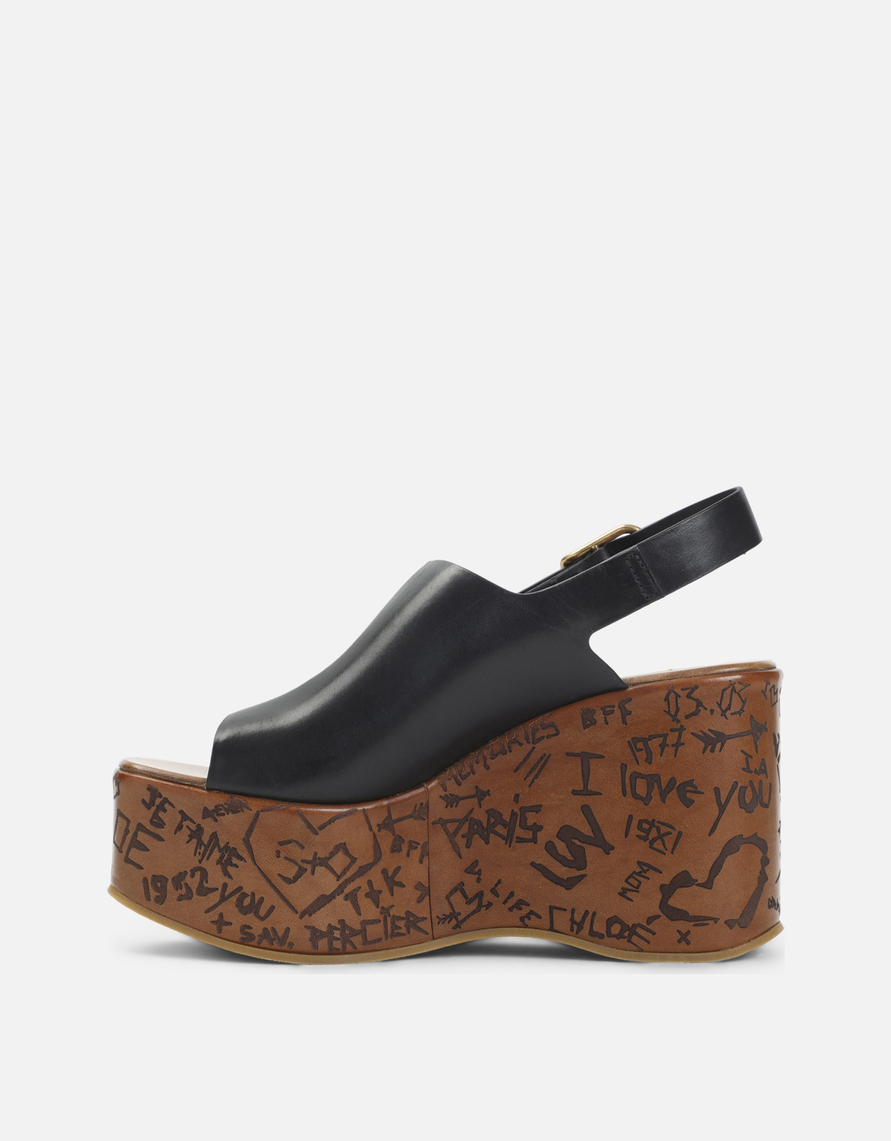 Chloé Maxime レザーコルクサンダル (すべての新品,シューズ) IFCHIC.COM
