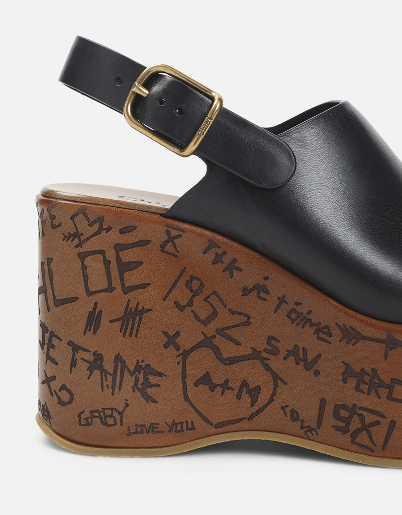 Chloé Maxime レザーコルクサンダル (すべての新品,シューズ) IFCHIC.COM