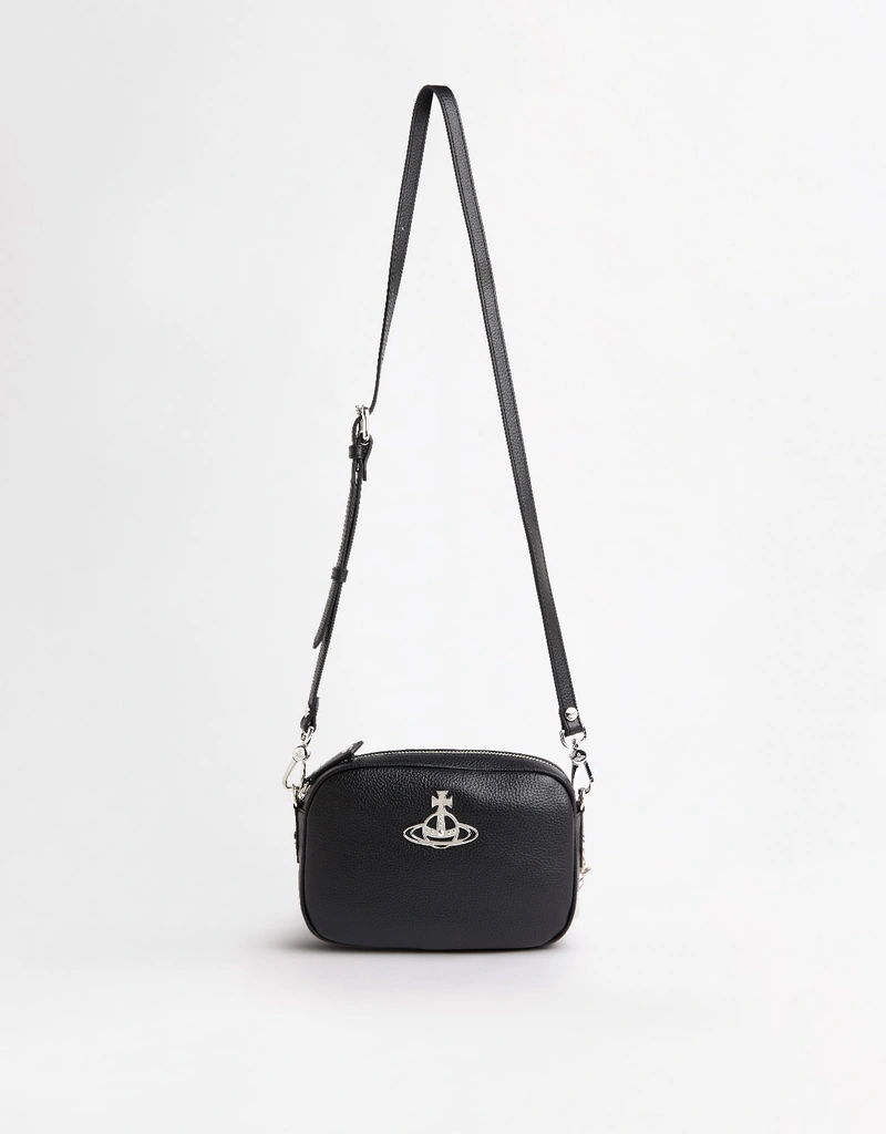 Vivienne Westwood アンナグレインレザークロスボディカメラバッグ