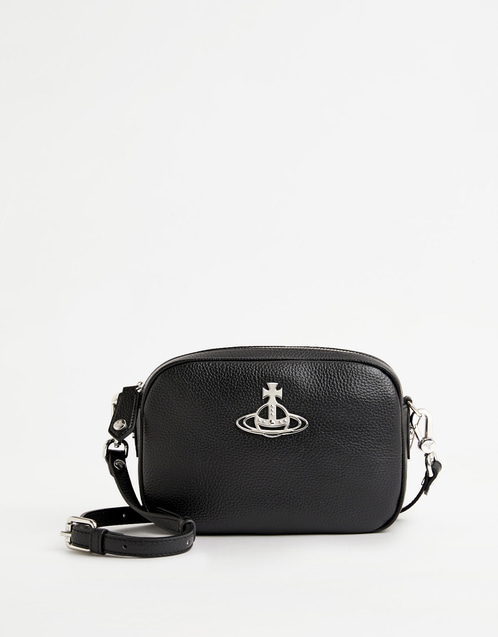 Vivienne Westwood アンナグレインレザークロスボディカメラバッグ