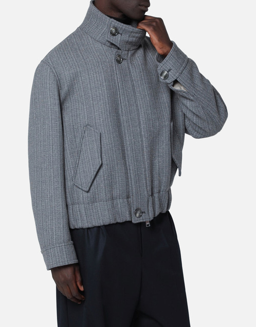 AMI Paris メンズ ウールブレンド ボンバージャケット (すべての新品