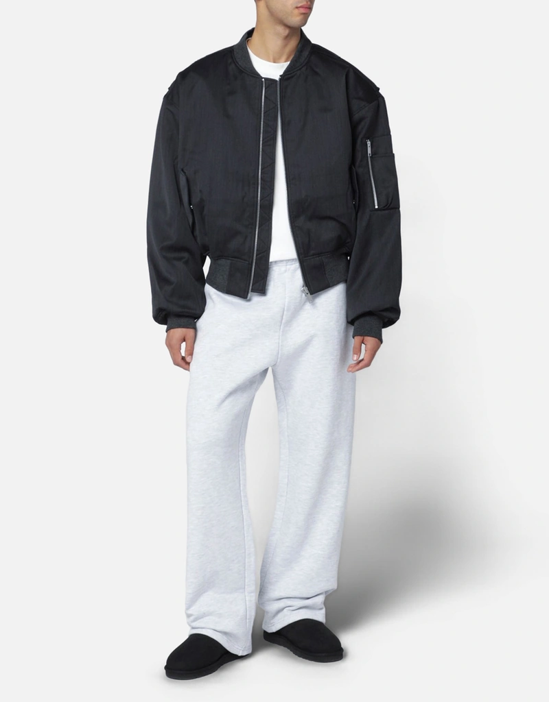 Entire Studios メンズ クロップド ブロード ウール混紡 ボンバー