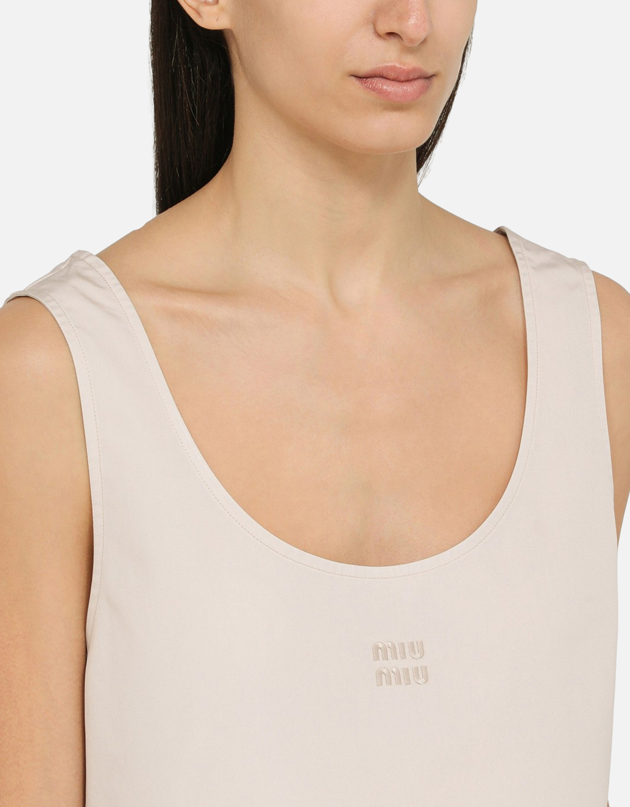 Miu Miu 綿のタンクトップ (トップス) IFCHIC.COM