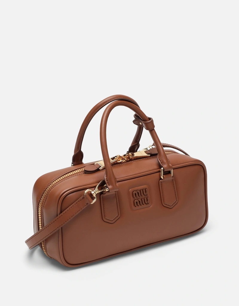 Miu Miu アルカディラージカーフスキンハンドバッグ (すべての新品