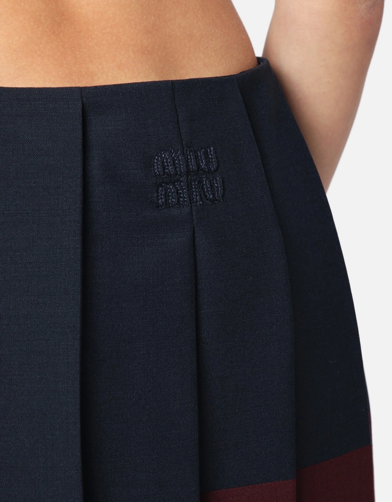 Miu Miu アマランス キッドモヘア スカート (ドレス) IFCHIC.COM