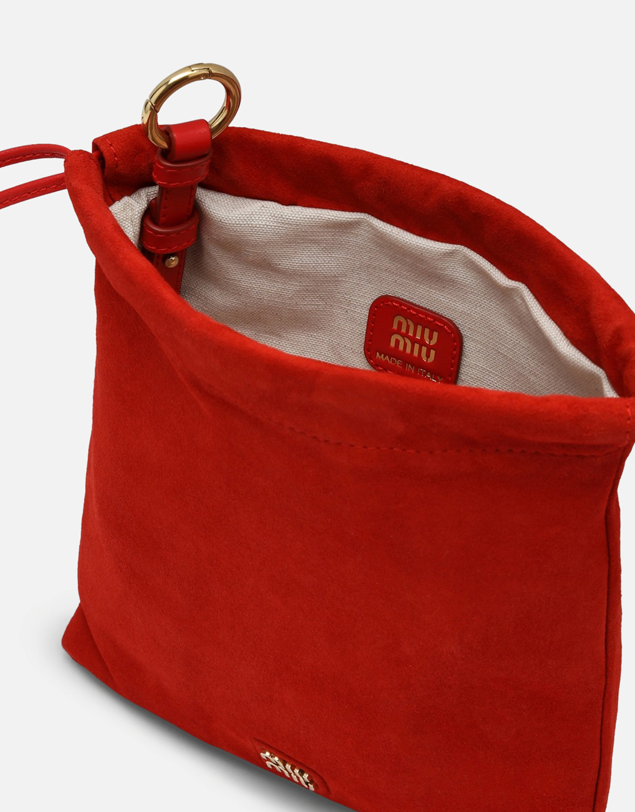 Miu Miu スエードポーチ (すべての新品) IFCHIC.COM