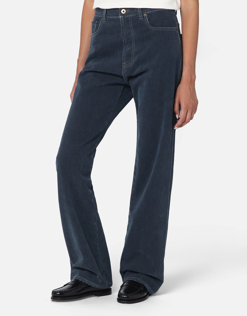 Miu Miu フロックデニムジーンズ (パンツ) IFCHIC.COM