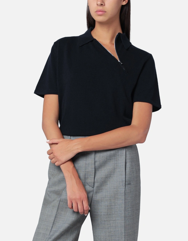 miumiu 半袖カシミヤポロシャツ Miu Miu カシミヤポロシャツ (トップス) IFCHIC.COM