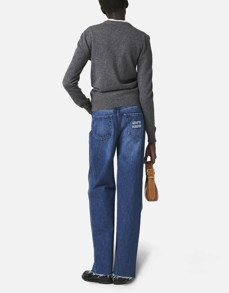 Miu Miu デニムストレートレッグジーンズ (デニム単品,ジーンズ