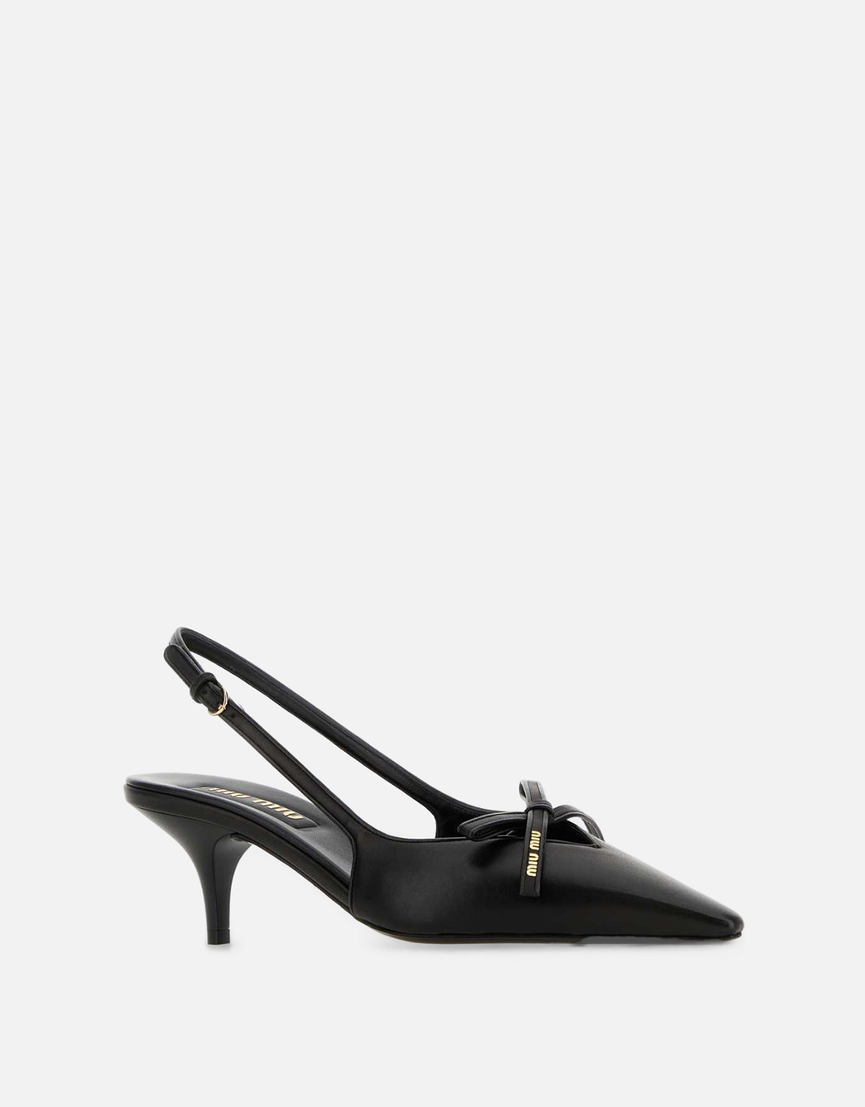 Miu Miu ブラックレザーパンプス () IFCHIC.COM