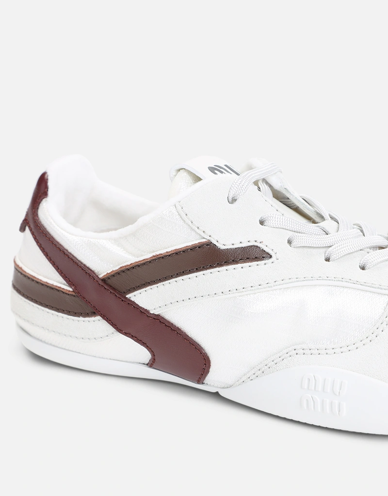 Miu Miu ジムナジウム テクニカルファブリック＆スエード スニーカー