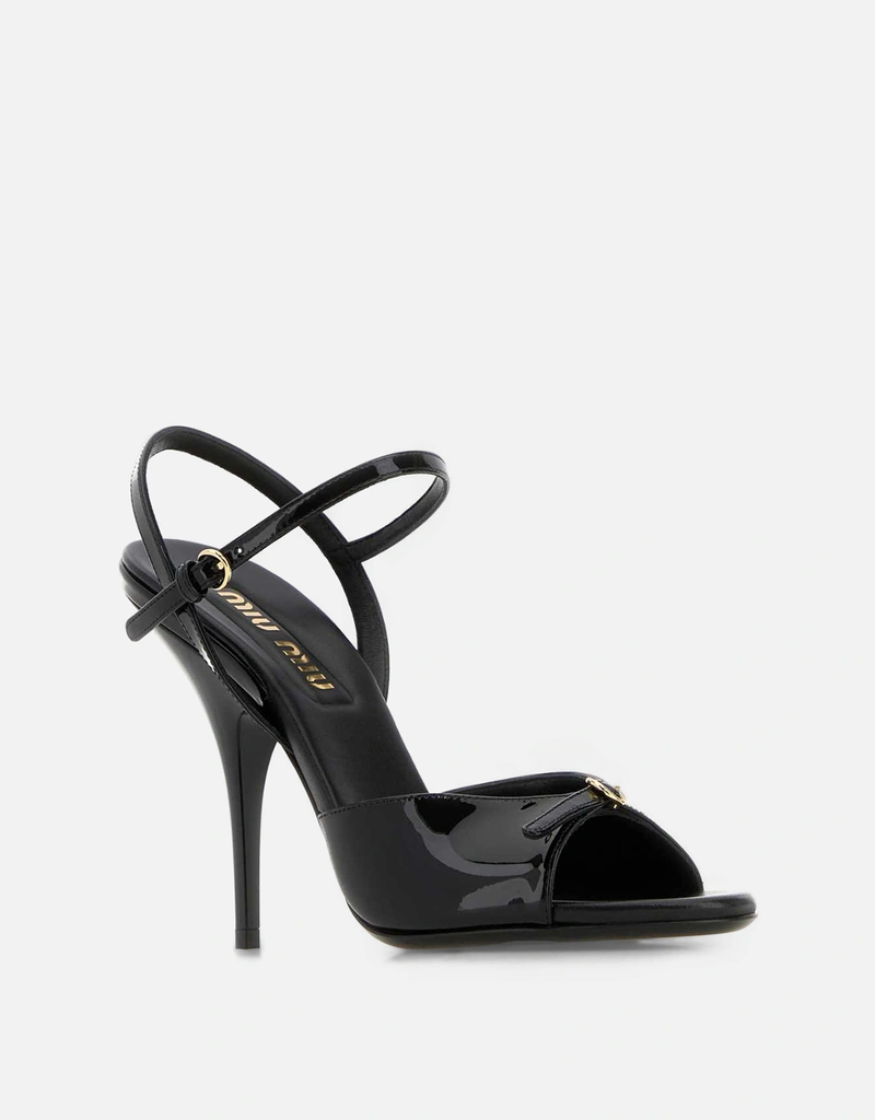 Miu Miu パテントレザーサンダル バックル付き () IFCHIC.COM