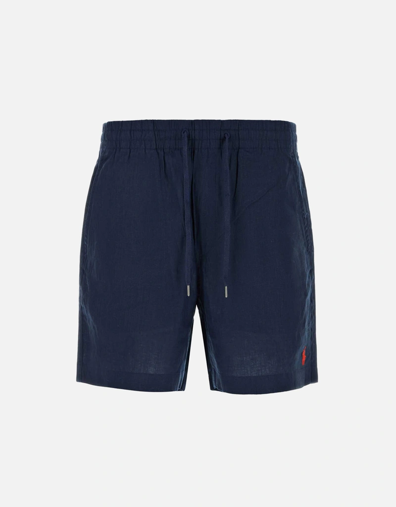 Polo Ralph Lauren メンズ ネイビーブルー リネン バミューダショーツ