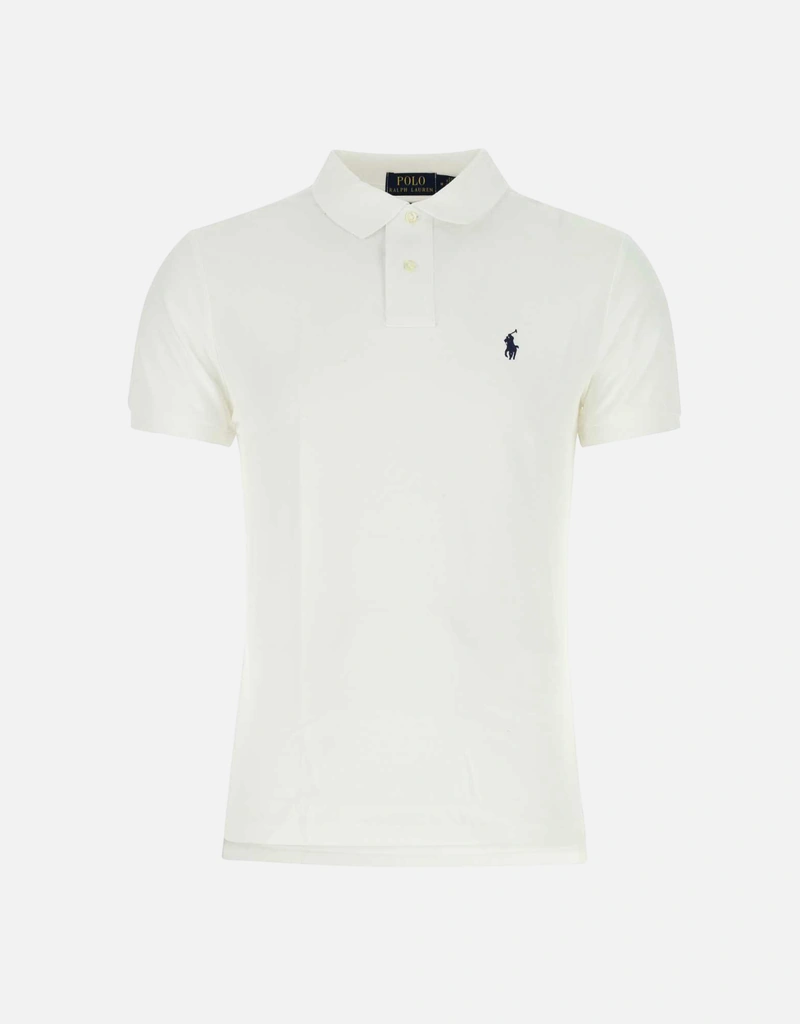 新品POLO RALPH LAUREN ホワイト ポロシャツ M Polo Ralph Lauren メンズ ホワイトピケポロシャツ (すべての新品