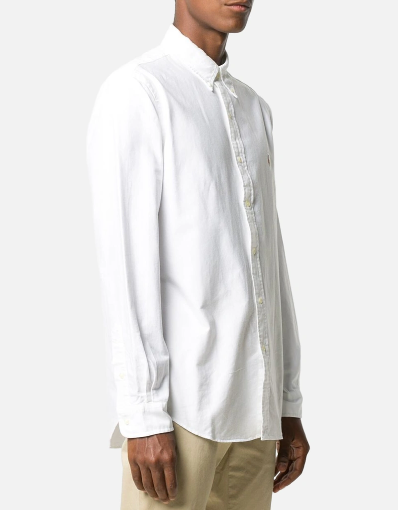 slim fit dress slacks Custom Fit Oxford Dress Shirt True Blue | Polo Ralph Lauren