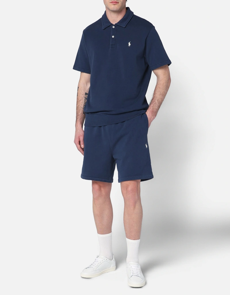 Polo Ralph Lauren メンズコットンネイビーブルーバミューダショーツ