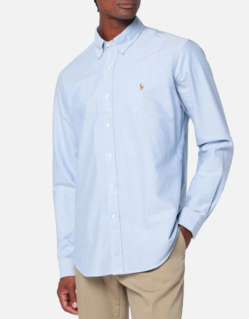 Polo Ralph Lauren メンズ カスタムフィット 綿製 ライトブルー