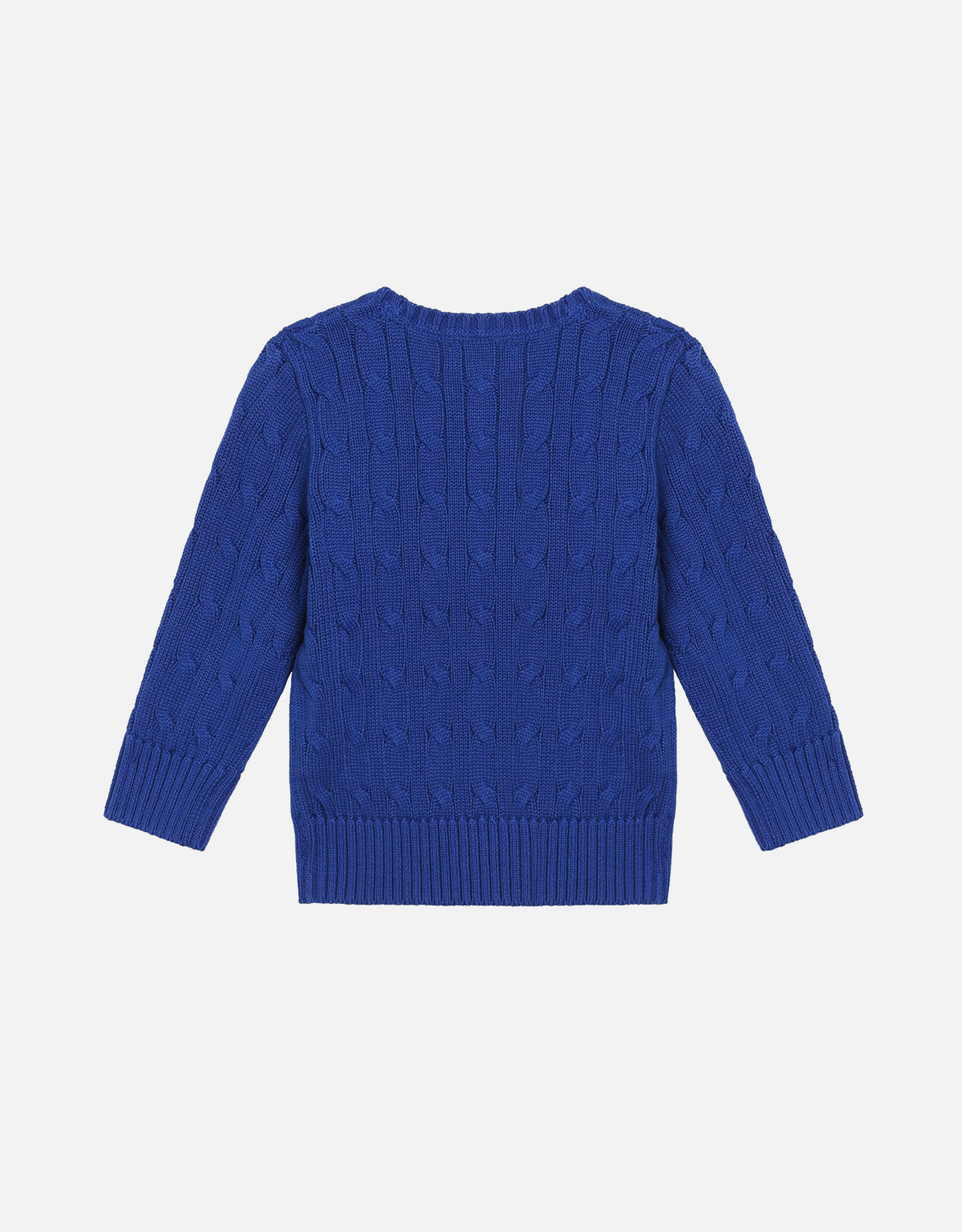 Polo Ralph Lauren Kids キッズブライトブルーウールケーブルニット