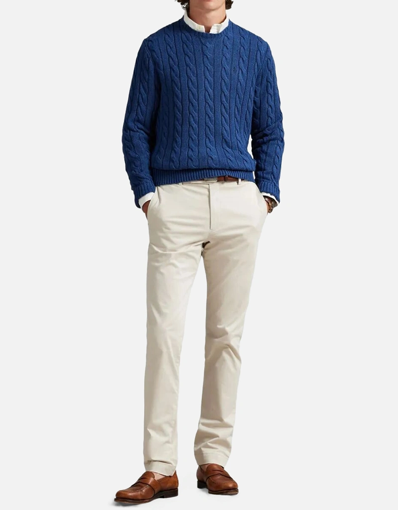Polo Ralph Lauren メンズ ケーブルニット コットン セーター (すべて