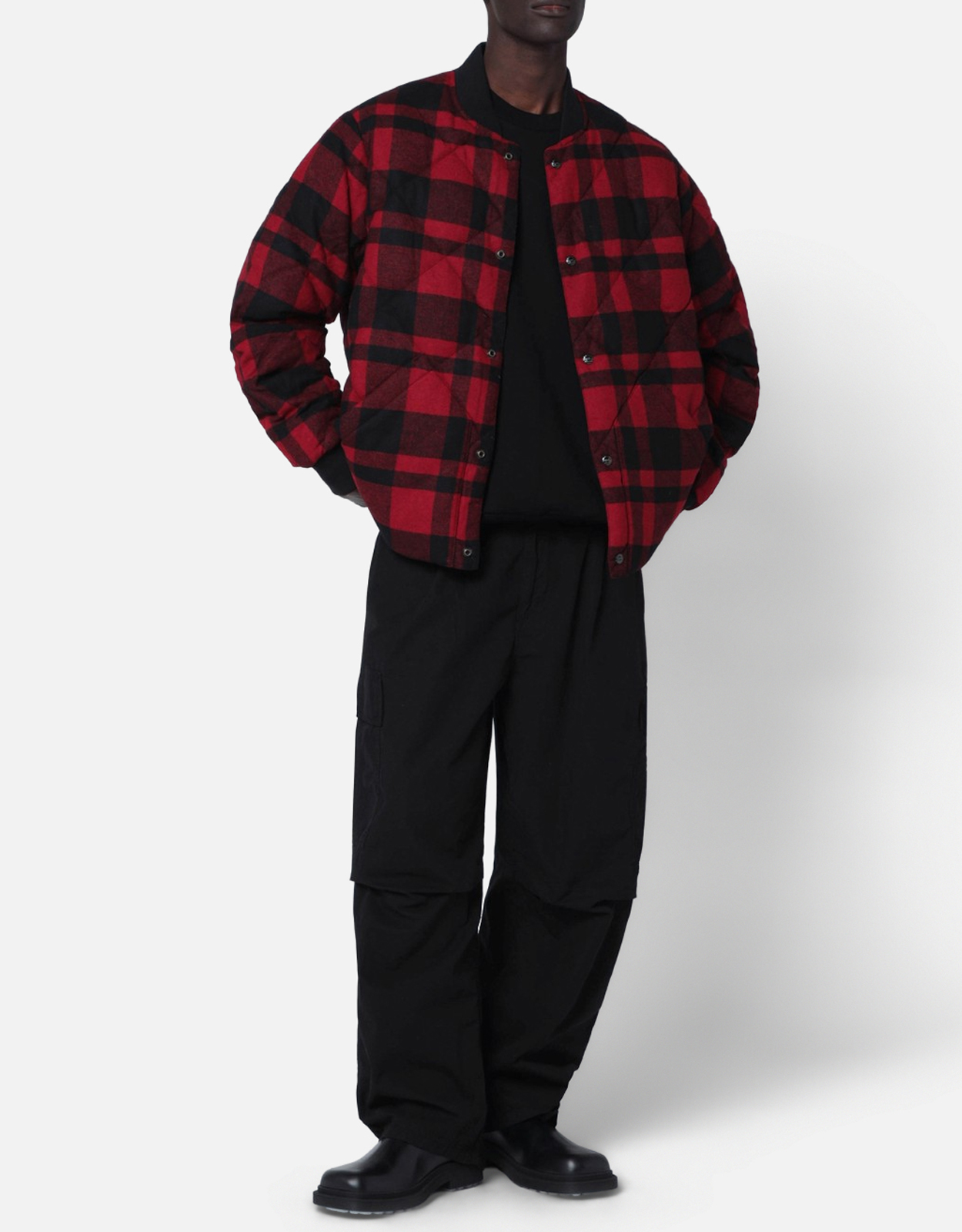 Polo Ralph Lauren メンズ キルティングチェック ウール ボンバー