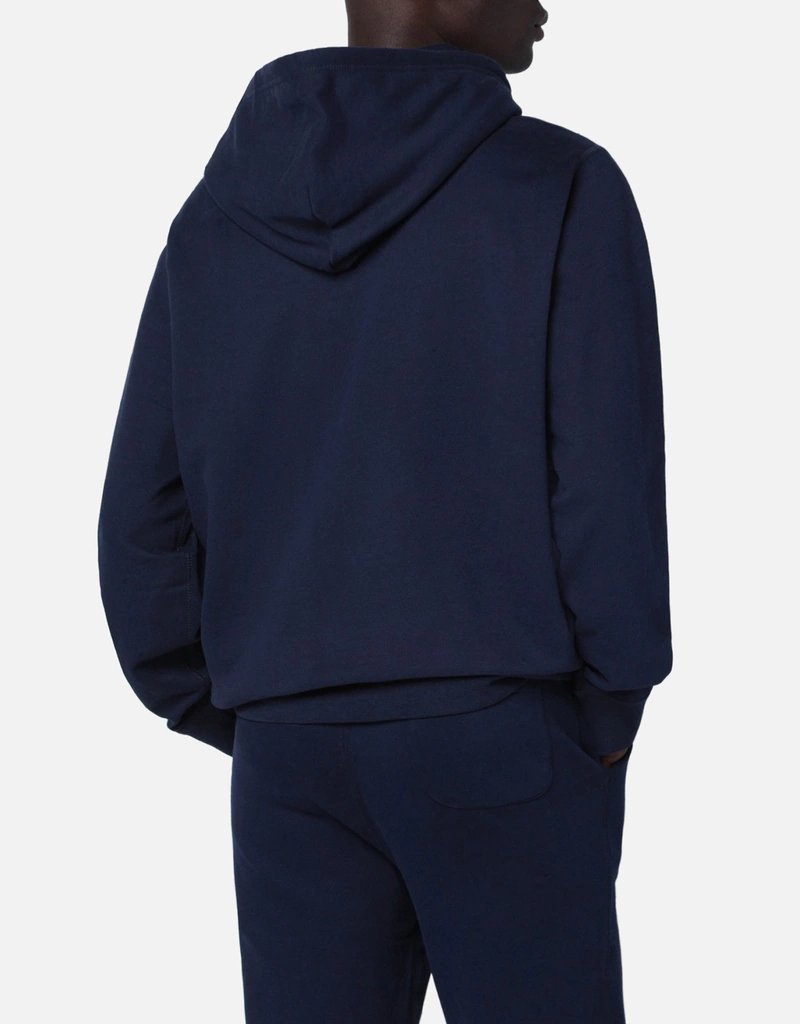 Polo Ralph Lauren メンズコットンネイビーブルーフーディー (シャツ