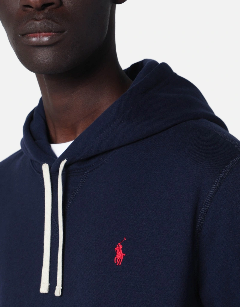 Polo Ralph Lauren メンズコットンネイビーブルーフーディー (シャツ