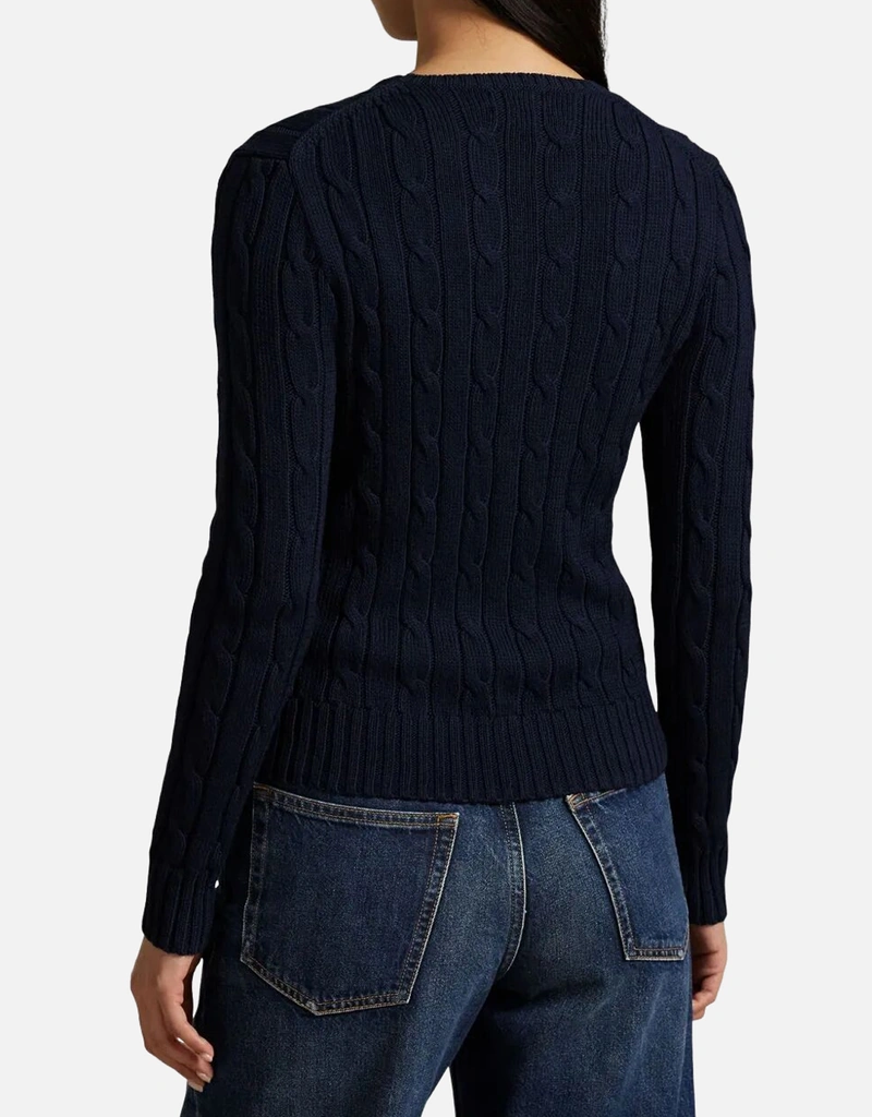 Polo Ralph Lauren コットンスリムフィットケーブルニットクルー