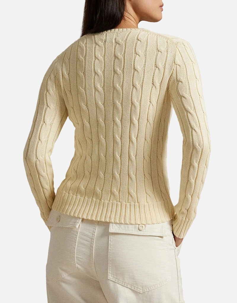 Polo Ralph Lauren コットンスリムフィットケーブルニットクルーネック