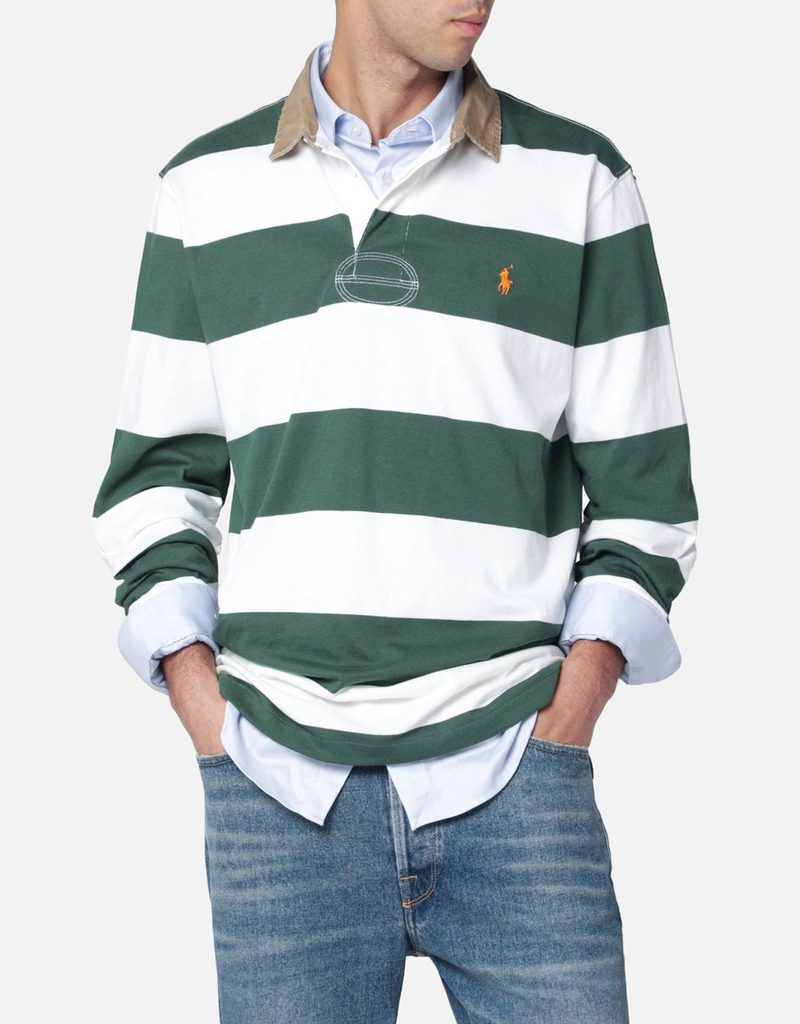 Polo Ralph Lauren メンズ クラシックフィット コットン ストライプ